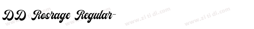 DD Rosrage Regular字体转换
